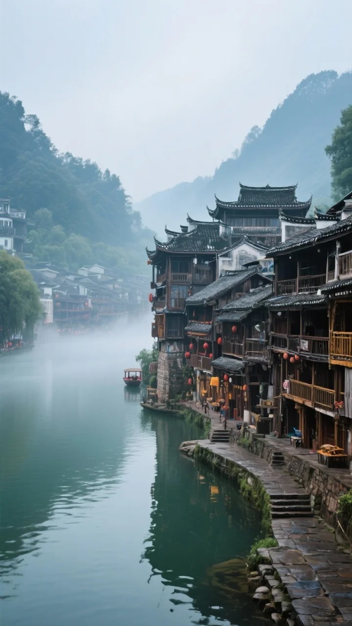 烟雨沱江边_邂逅4年湘西慢时光_2_十指紧扣_湖南凤凰-来自52tours 我爱旅游网